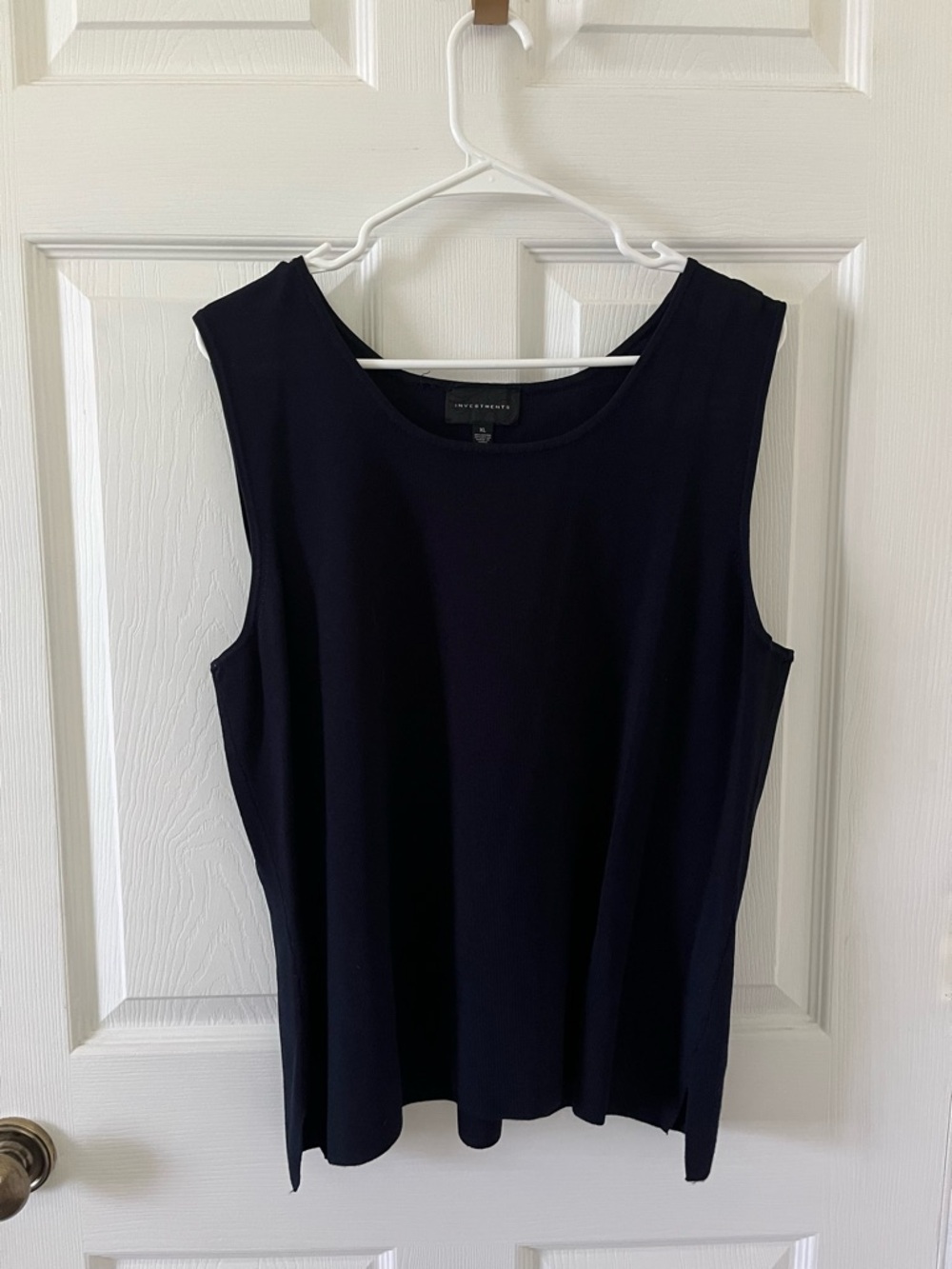 Investments Dark Navy Sleeveless Top